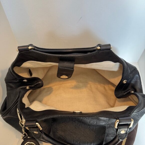 Gucci Black Guccissima Leather Medium Sukey Tote Bag - Picture 5 of 13